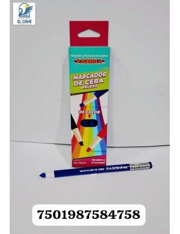 MARCADOR DE CERA PASCUA GRUESO AZUL C/10PZ PA-MACEG-OA   X/72