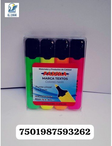 MARCATEXTOS PASCUA NEON C/4PZ MATEP101SUR