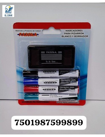 MARCADOR P:PIZARRON PASCUA + BORRADOR C/4PZ MAPIZ66BO     X/48