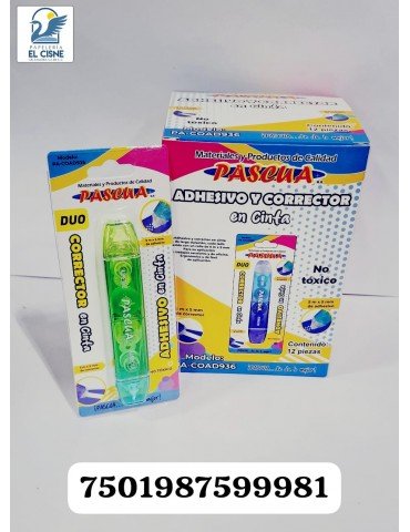 CINTA CORRECTORA PASCUA 5MMX5MT COAD936 C/1PZ      X/144