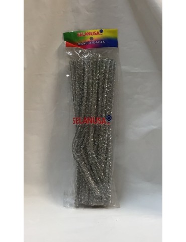 LIMPIAPIPAS SEDERIA METALICO PLATA C/100PZ
