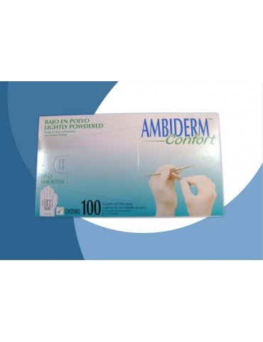 GUANTES AMBIDERM N/ESTERIL CHICO C/100PZ      X/20