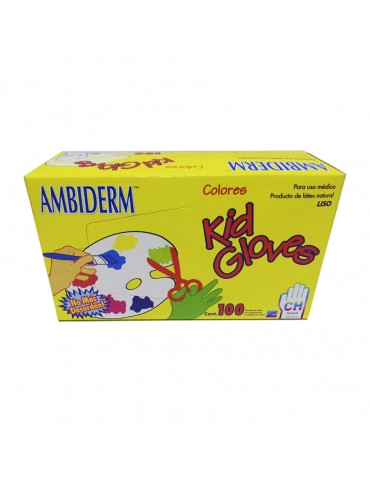 GUANTES AMBIDERM KIDS GLOVES C/100      X/20