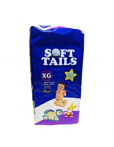 PAÑALES SOFT TAILS EXTRA GRANDE C/32PZ      X/4