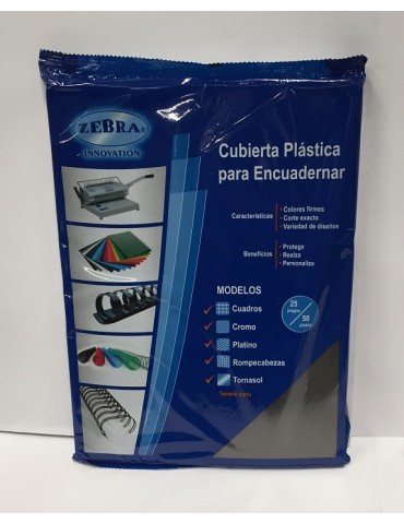 PASTA ZEBRA P/ENGARGOLAR PLATINO HUMO C/50PZ     X/20
