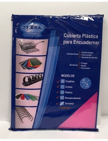PASTA ZEBRA P/ENGARGOLAR PLATINO ROSA NEON C/50PZ     X/20
