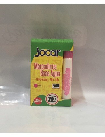 MARCADOR JOCAR ROSA C/12PZ      X/48