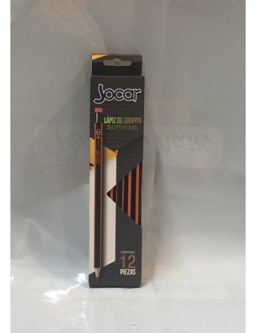 LAPIZ JOCAR GRAFITO SUPREME C/12PZ LGTSUPN       X/144 O X/72
