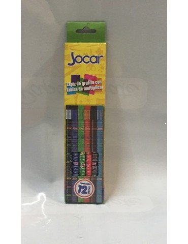 LAPIZ JOCAR TABLAS MULTIPLICAR C/12PZ LTMN    X/72