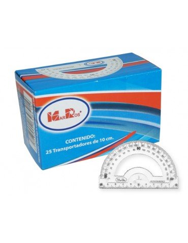 TRANSPORTADOR MAR-ROS 180GRADOS 10CM C/25PZ MR390      X/20