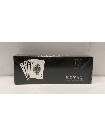 NAIPE POKER ROYAL ASHA NEGRO C/12PZ BPRG      X/10