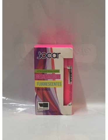 MARCATEXTO JOCAR FLUOR ROSA C/12PZ 4236      X/48