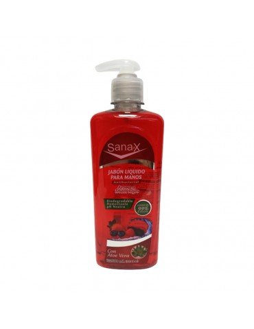 JABON LIQUIDO SANAX FRUTOS ROJOS 500ML       X/12