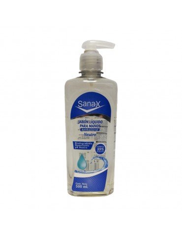 JABON LIQUIDO SANAX NEUTRO 500ML       X/12