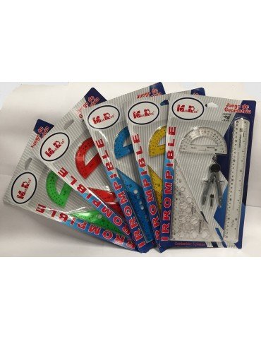 JUEGO GEOMETRICO MAR-ROS IRROMPIBLE C/COMPAS MR20       X/25
