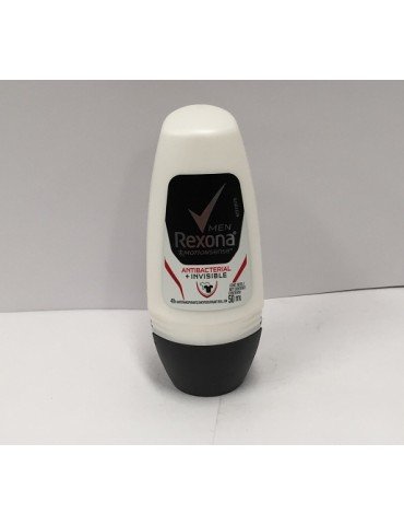DESOD.REXONA ROLL-ON ANTIBACTERIAL INVISIBLE 50ML      X/12