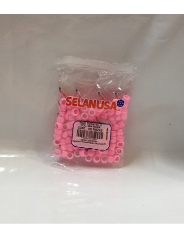 BOLITA PLASTICO 2 SEDERIA T/DONA ROSA 064 C/100PZ