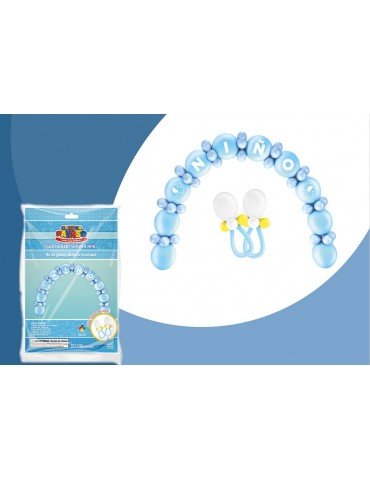 GLOBO CADENA BABY SHOWER NIÑO C/64PZ     X/10