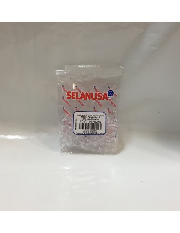 BOLITA PLASTICO 2 SEDERIA T/DONA BLANCO 006 C/100PZ