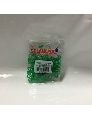 BOLITA PLASTICO 2 SEDERIA T/DONA VDE BANDERA 07 C/10BOLSAS