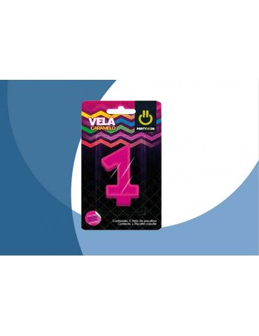 VELA NUMERICA CARAMELO MIX 1 BLC/1PZ    X/12