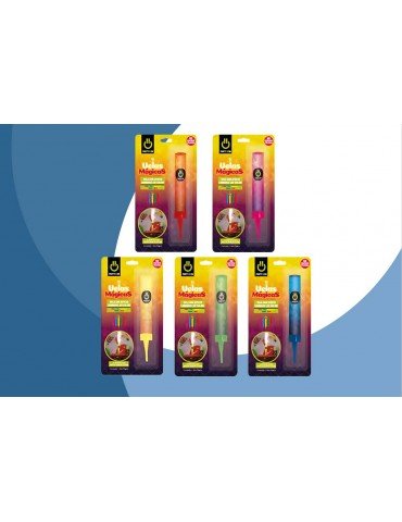 VELA MAGICA PARTY IS ON COLORES 10CM BLC/1PZ     X/10 O X/12