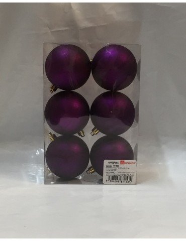 ESFERA NAVIPLASTIC MATIZADA  LILA C/6PZ 4416-29      X/60   X/24