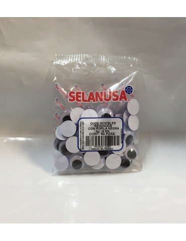 OJOS MOVIBLES SELANUSA REDONDOS 15 C/50PZ X/10
