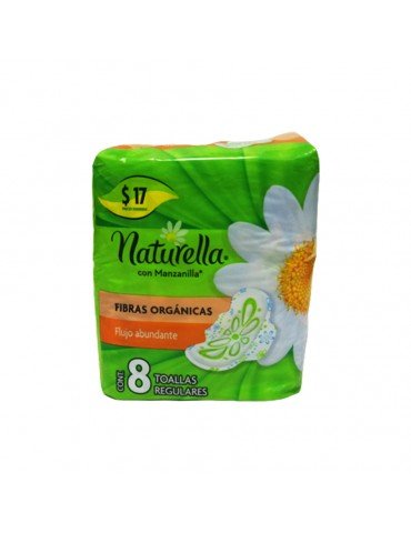 TOALLAS NATURELLA MANZANILLA FIBRAS ORGANICAS C/8PZ     X/12