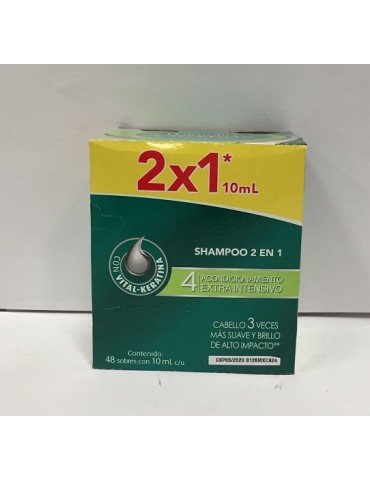 SHAMPOO PALMOLIVE SOBRE 2X1 C/24PZ       X/24