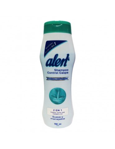 SHAMPOO ALERT SUAVEYMANEJABLE 2-1 700ML      X/12