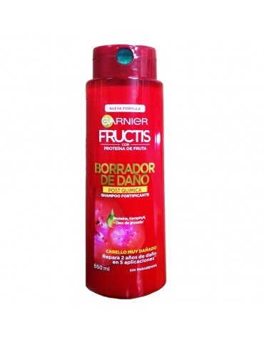 SHAMPOO FRUCTIS BORRADOR DE DAÑO 650ML     X/12