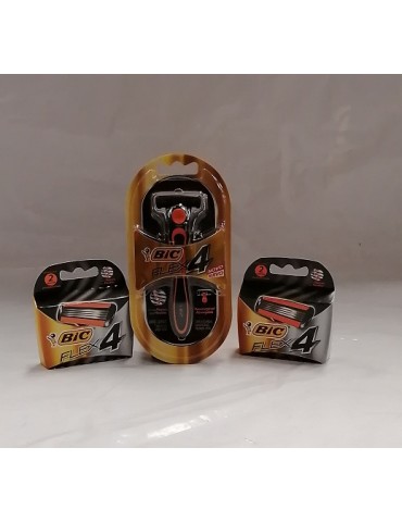 RASTRILLO BIC FLEX 4 + REP.PROMO    X/36