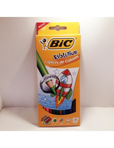 COLORES BIC EVOLUTION 4MM C/12PZ 943468     X/24
