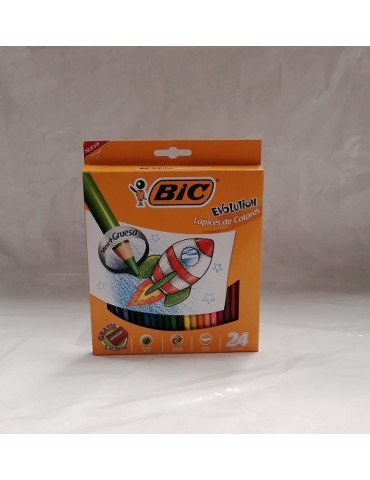 COLORES BIC EVOLUTION 4MM C/24PZ 514043    X/24