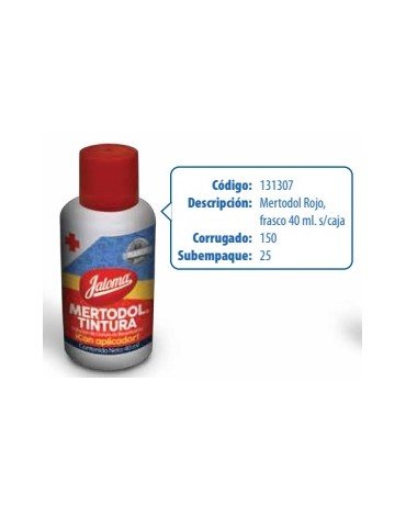 MERTODOL ROJO JALOMA 40ML S/25   X/150
