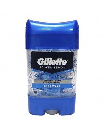 DESOD.GILLETTE GEL BEADS COOLWAVE 82GRS     X/12