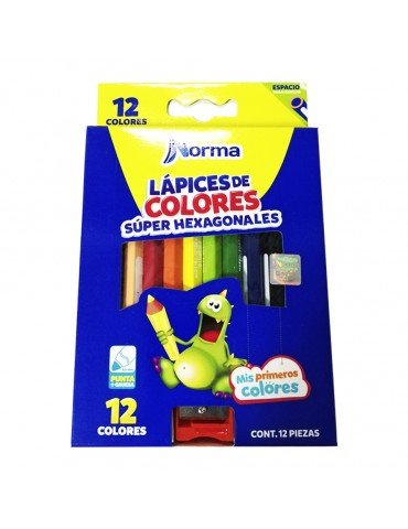 COLORES NORMA HEXAGONAL JUMBO C/12 520994     X/36