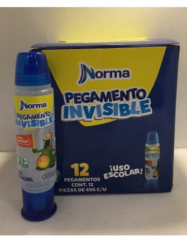 PEGAMENTO NORMA ESCOLAR INVISIBLE 42ML 546570      X/120
