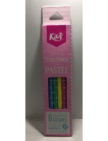 COLORES NORMA KIUT PASTEL PUNTA GZA C/6PZ 550756      X/12