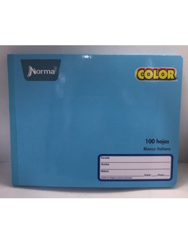 CUADERNO NORMA ITAL. COSIDO 100HJS COLORS BCO  581299     X/50