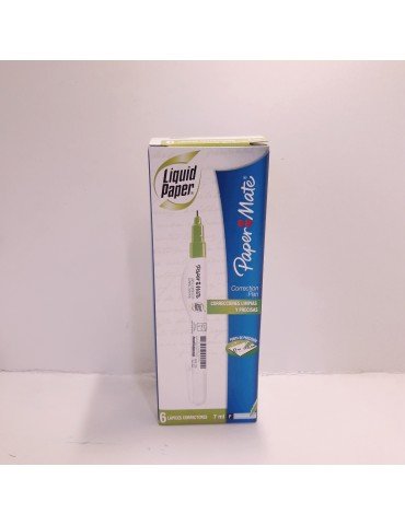 PLUMA CORRECTORA LIQUID PAPER 7ML C/6PZ LAS1321566     X/24
