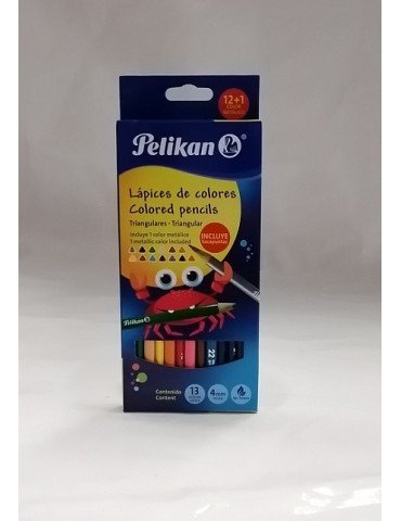COLORES PELIKAN TRIANGULAR C/12     X/40