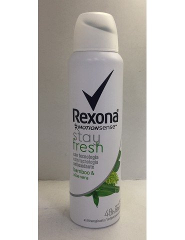 DESOD.REXONA AEROSOL BAMBOO 150ML         X/12