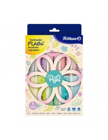 MARCATEXTO PELIKAN FLASH PASTEL C/10   X/16