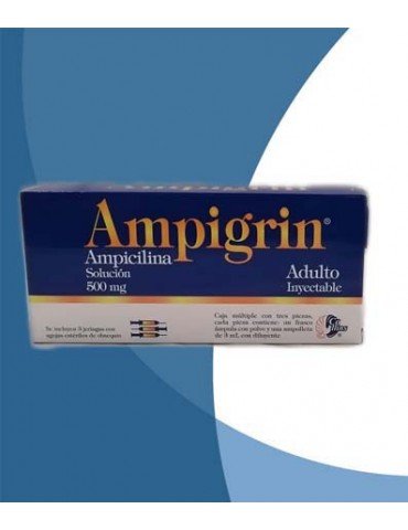 AMPIGRIN ADULTO SOLUCION INYECTABLE AZUL C/3PZ     X/40