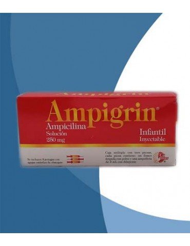 AMPIGRIN INFANTIL SOLUCION INYECTABLE ROJO C/3PZ     X/40