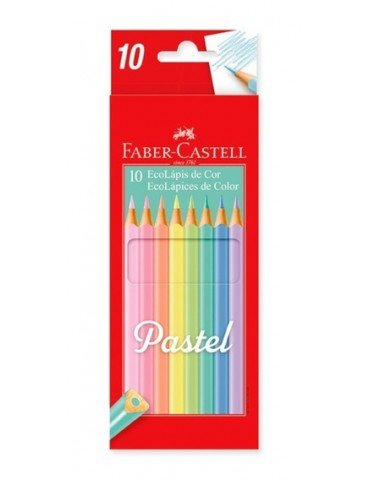COLORES FABER-CASTELL ECOLAPIZ PASTEL C/10PZ 120510