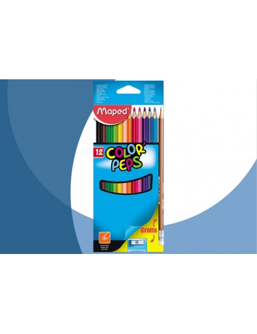 COLORES MAPED COLORPEPS C/12 + SAC Y LAPIZ 832023ZV
