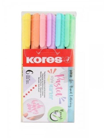 MARCADOR KORES STYLE MARKER PASTEL C/6PZ       X/120